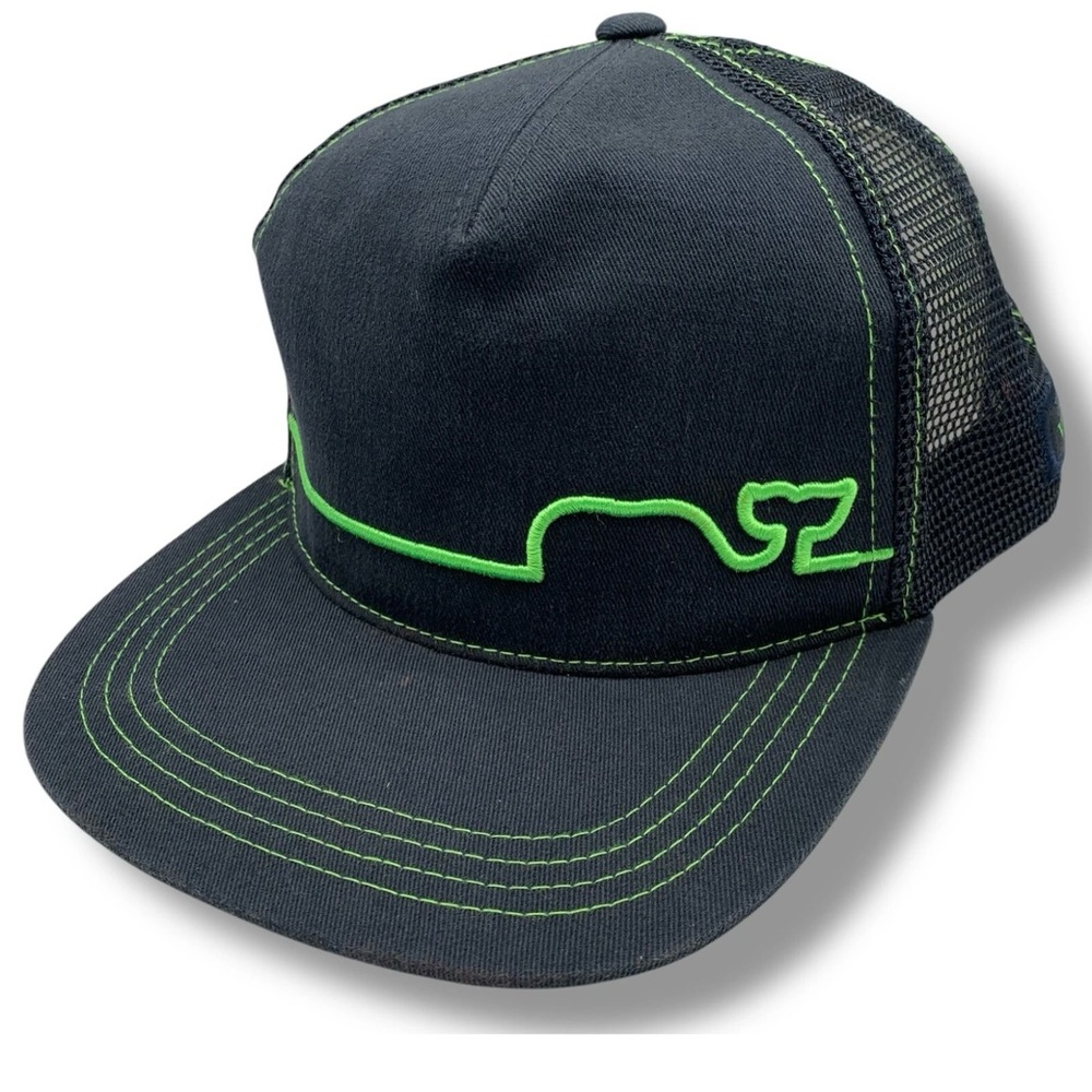 Vineyard Vines Classic Whale Logo Trucker Hat Mesh Back Green Navy SnapBack  new
